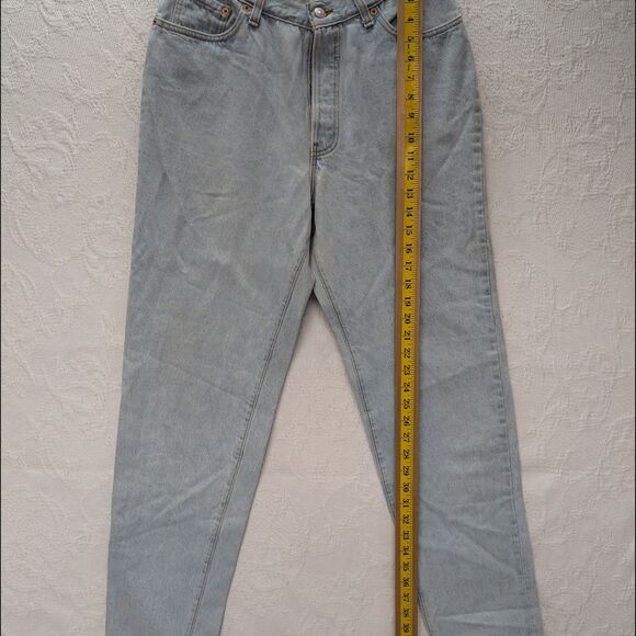 Levis 501 Vintage USA Womens 13 High Waisted Button Fly Denim 17501-0133 Jeans - Picture 14 of 14